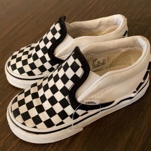 Toddler Size 7 Checkered Vans LIKE NEW